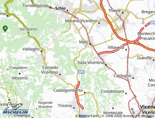 MICHELIN-Landkarte Ceola - ViaMichelin