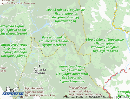 MICHELIN Melissourgoi map - ViaMichelin