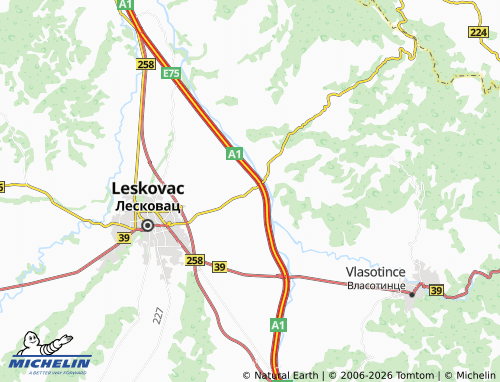 Mapa MICHELIN Manojlovce - ViaMichelin
