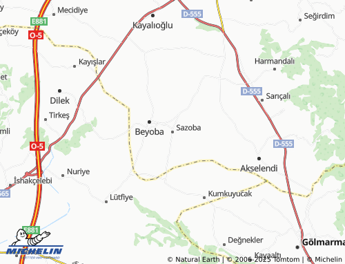 MICHELIN Sazoba map - ViaMichelin