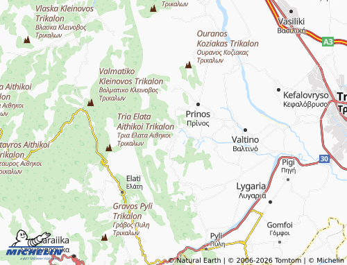 MICHELIN Gorgogyri map - ViaMichelin