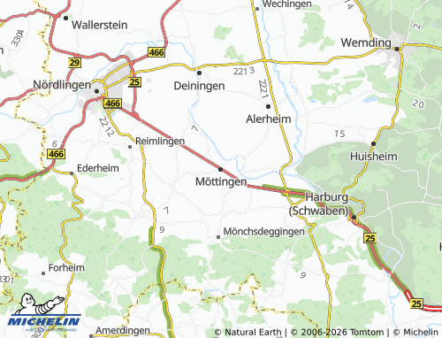 Mapa MICHELIN Möttingen - ViaMichelin