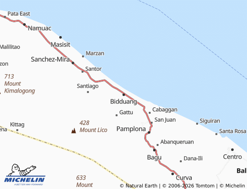 MICHELIN Bidduang map - ViaMichelin