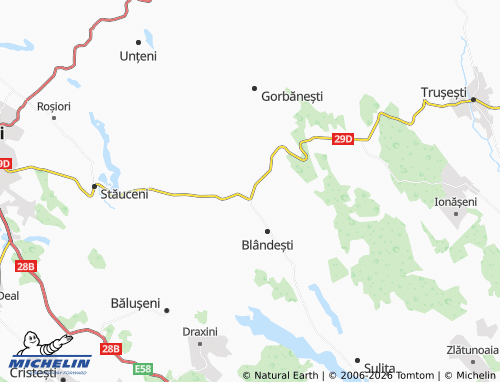 MICHELIN Silișcani map - ViaMichelin