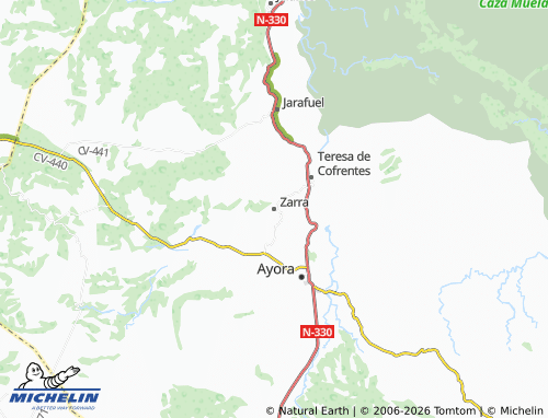 Carte MICHELIN Zarra - ViaMichelin