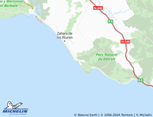 Mapa MICHELIN Atlanterra - ViaMichelin