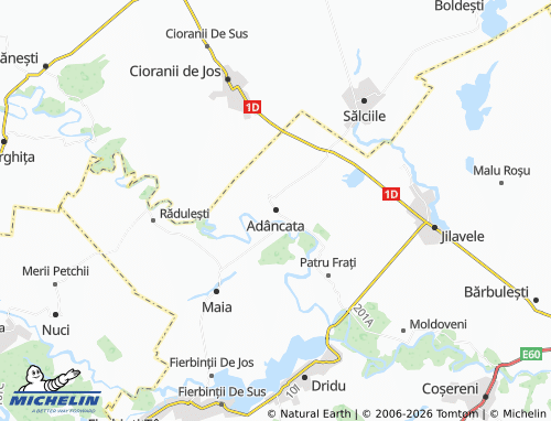 MICHELIN Adâncata map - ViaMichelin