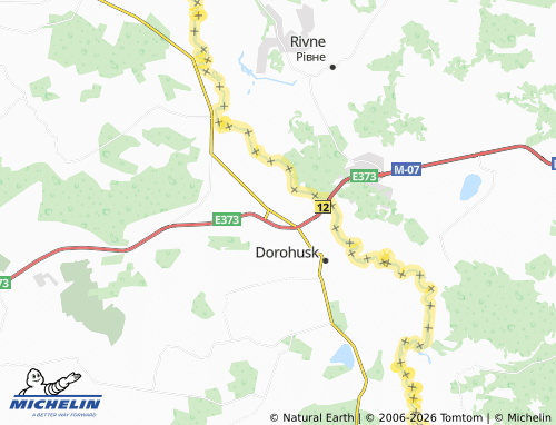 MICHELIN Okopy map - ViaMichelin