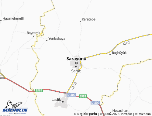MICHELIN Hatıp map - ViaMichelin