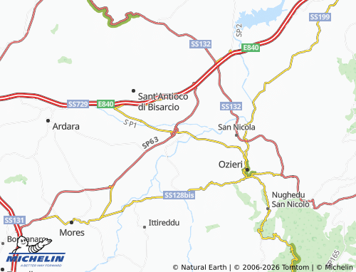 Mapa MICHELIN Chilivani - ViaMichelin