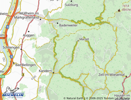 MICHELIN Käsacker map - ViaMichelin