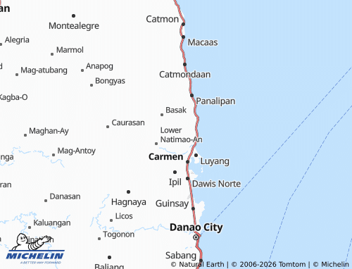 MICHELIN Cantukong map - ViaMichelin