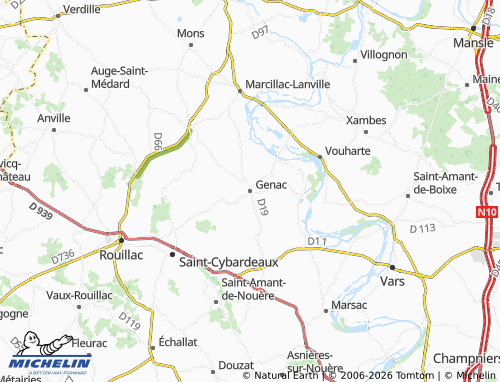 Mapa MICHELIN Genac-Bignac - ViaMichelin