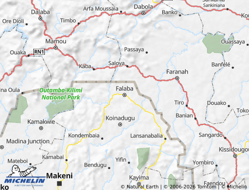 Mappa MICHELIN Falaba - ViaMichelin