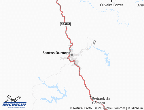 MICHELIN Santos Dumont map - ViaMichelin
