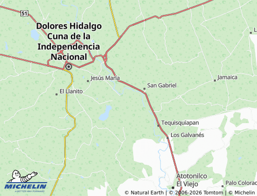 Mappa MICHELIN Rinconada de Adjuntas del Río - ViaMichelin