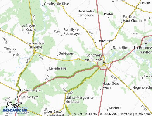 Mappa MICHELIN Sainte-Marthe - ViaMichelin