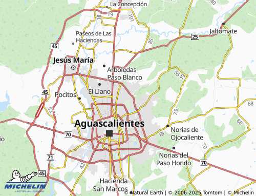 MICHELIN Villas de Nuestra Señora Asunción Sector Encino map - ViaMichelin