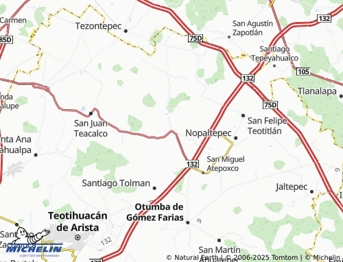 MICHELIN-Landkarte Santo Domingo Aztacameca - ViaMichelin