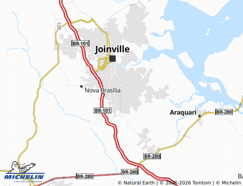 MICHELIN Petrópolis map - ViaMichelin