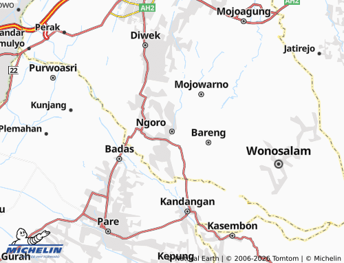 MICHELIN-Landkarte Ngoro - ViaMichelin