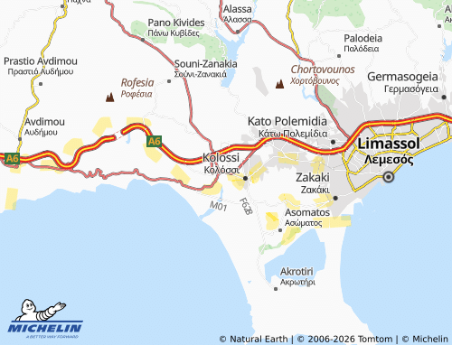 MICHELIN Erimi map - ViaMichelin