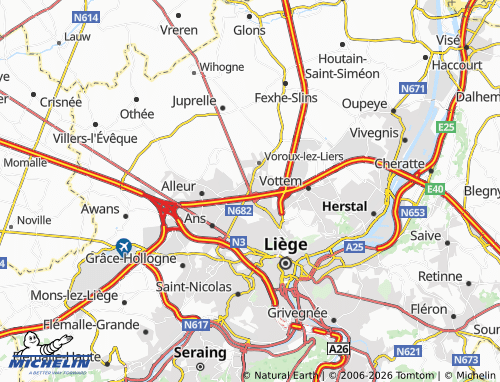 Mappa MICHELIN Rocourt - ViaMichelin