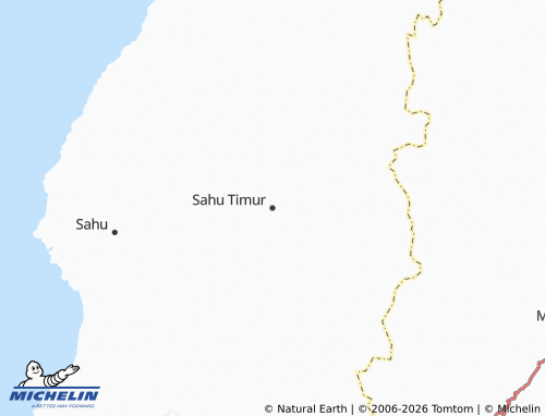 MICHELIN Sahu Timur map - ViaMichelin
