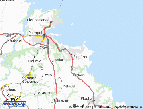 MICHELIN Plouézec map - ViaMichelin