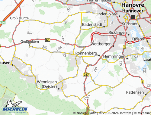 MICHELIN Gehrden map - ViaMichelin