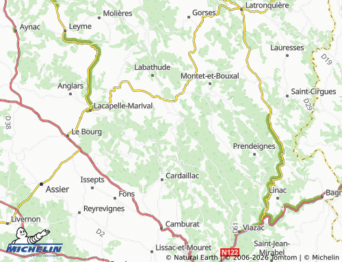 MICHELIN Lascombelles map - ViaMichelin