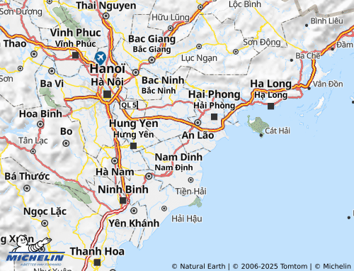 MICHELIN Ninh Giang map - ViaMichelin