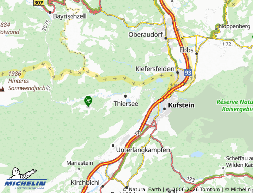 MICHELIN-Landkarte Vorderthiersee - ViaMichelin