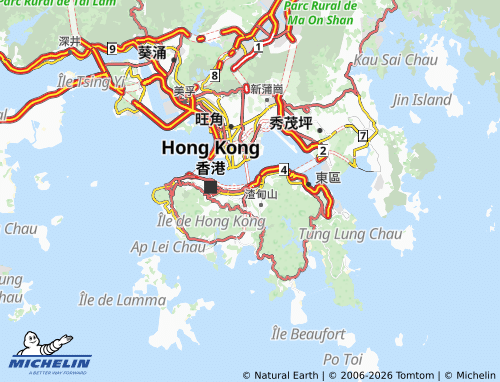 MICHELIN Causeway Bay map - ViaMichelin