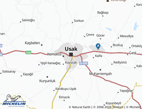Carte MICHELIN Usak - ViaMichelin