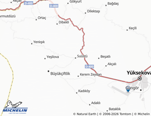 MICHELIN Suüstü map - ViaMichelin