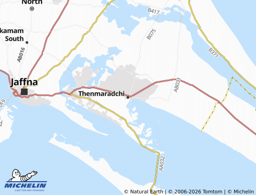 Mapa MICHELIN Thenmaradchi - ViaMichelin