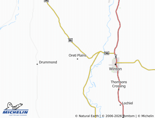 Mapa MICHELIN Oreti Plains - ViaMichelin
