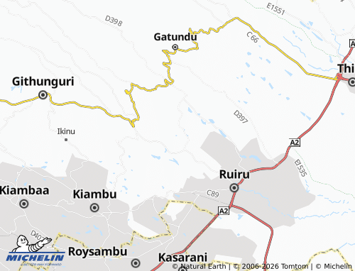 MICHELIN Rukeria map - ViaMichelin