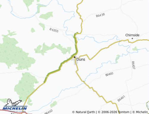 Carte MICHELIN Duns - ViaMichelin