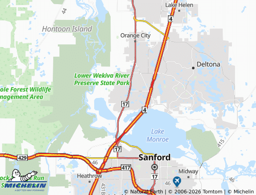 Mapa MICHELIN DeBary - ViaMichelin