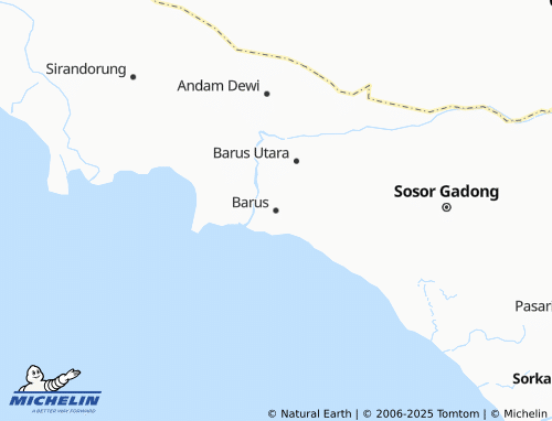 MICHELIN Barus map - ViaMichelin