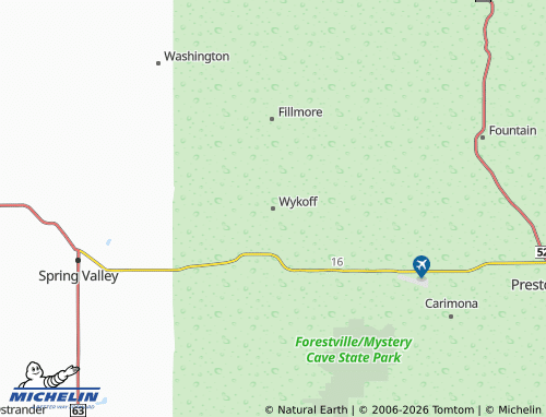 Carte MICHELIN Wykoff - ViaMichelin