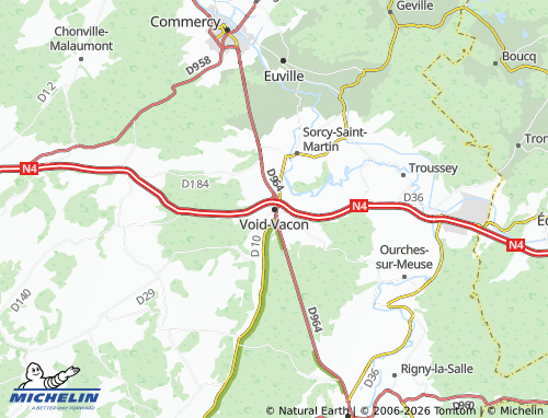 MICHELIN Void-Vacon map - ViaMichelin