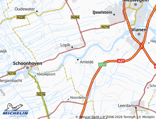 MICHELIN Ameide map - ViaMichelin