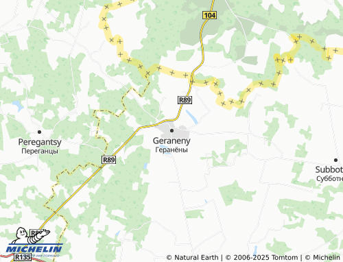 MICHELIN Geraneny map - ViaMichelin