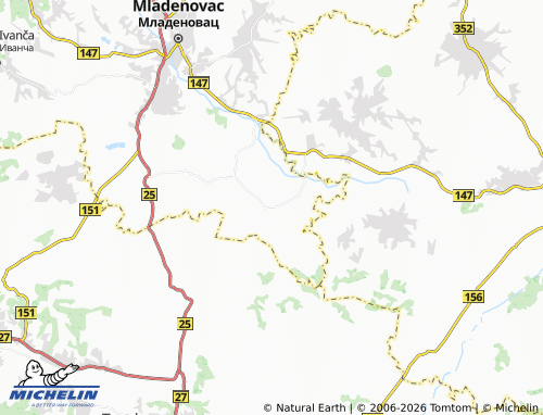 Mapa MICHELIN Rabrovac - ViaMichelin