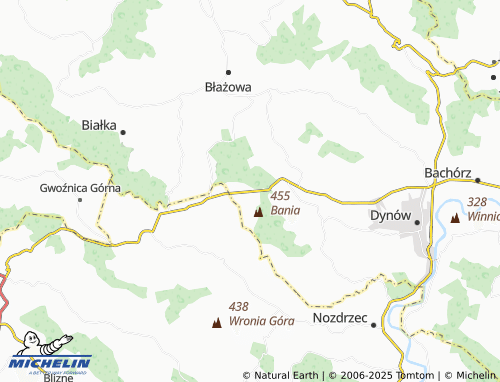 MICHELIN Wyręby map - ViaMichelin
