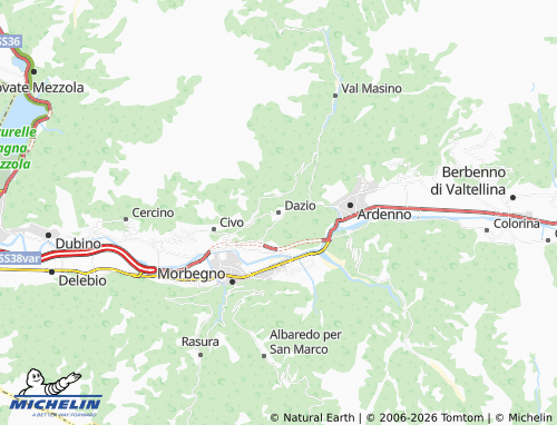 MICHELIN Dazio map - ViaMichelin