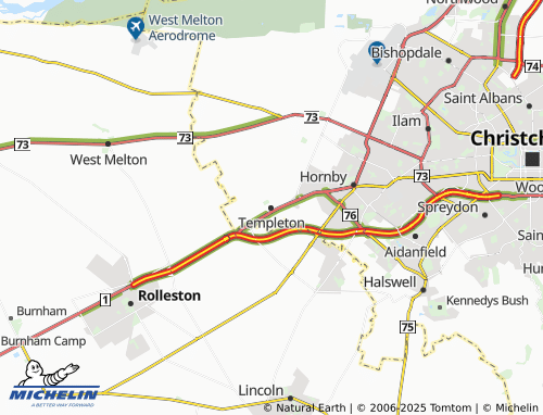 MICHELIN Templeton map - ViaMichelin